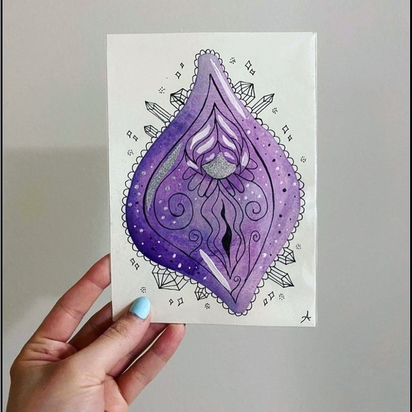 Other - ❌SALE❌ 💖3 for $30💖 Vulva crystal art print